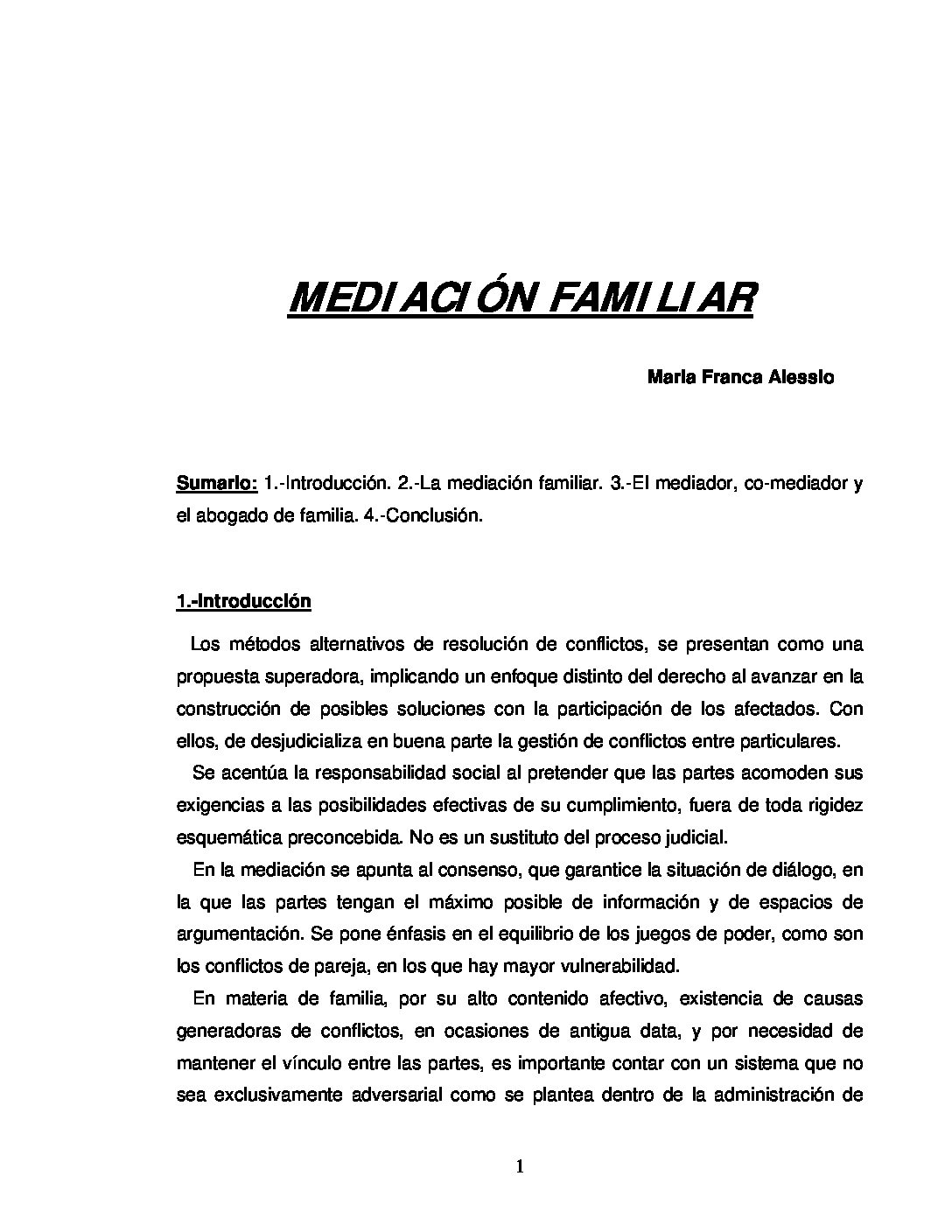 Mediación Familiar