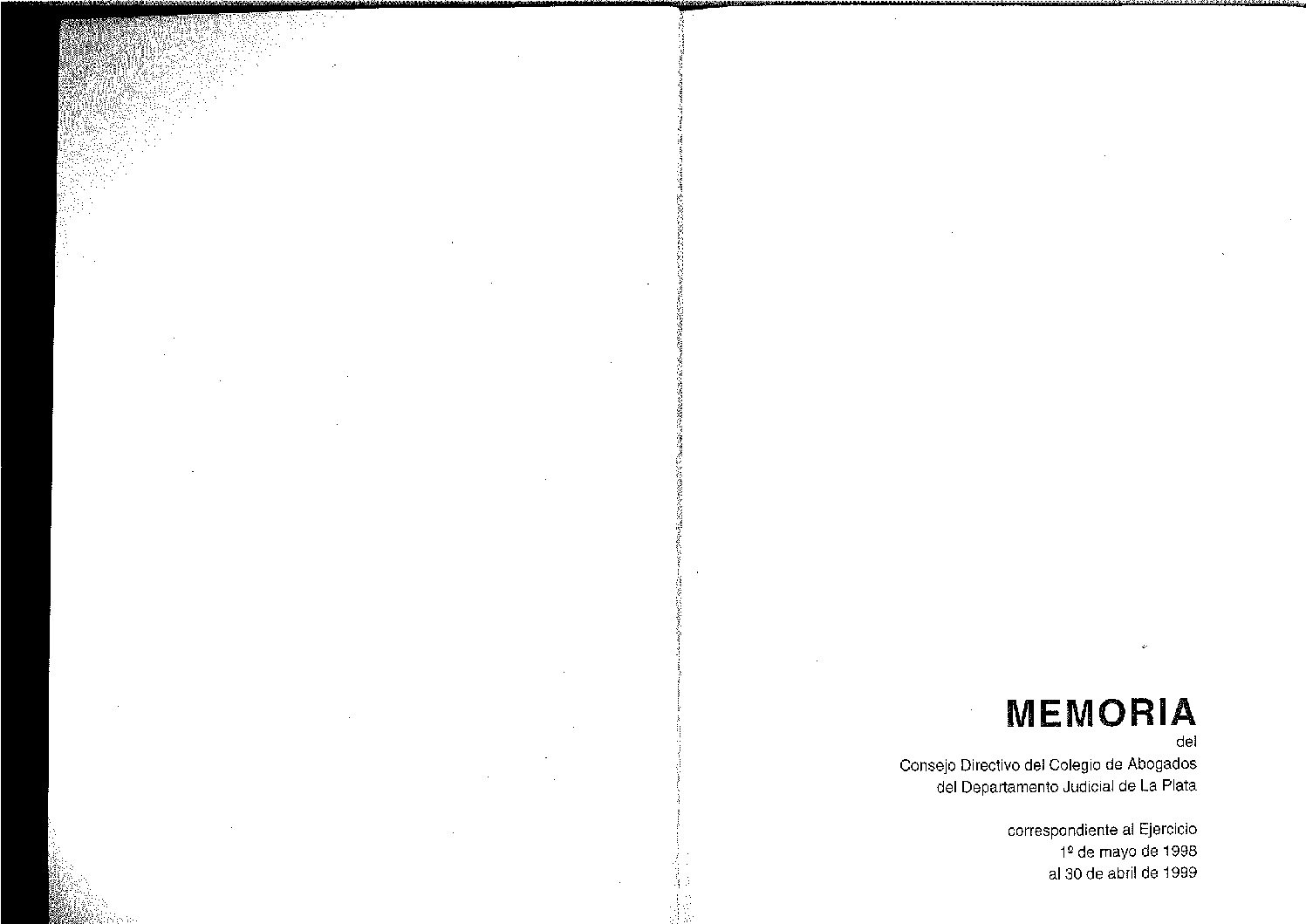 Memoria 1998 1999