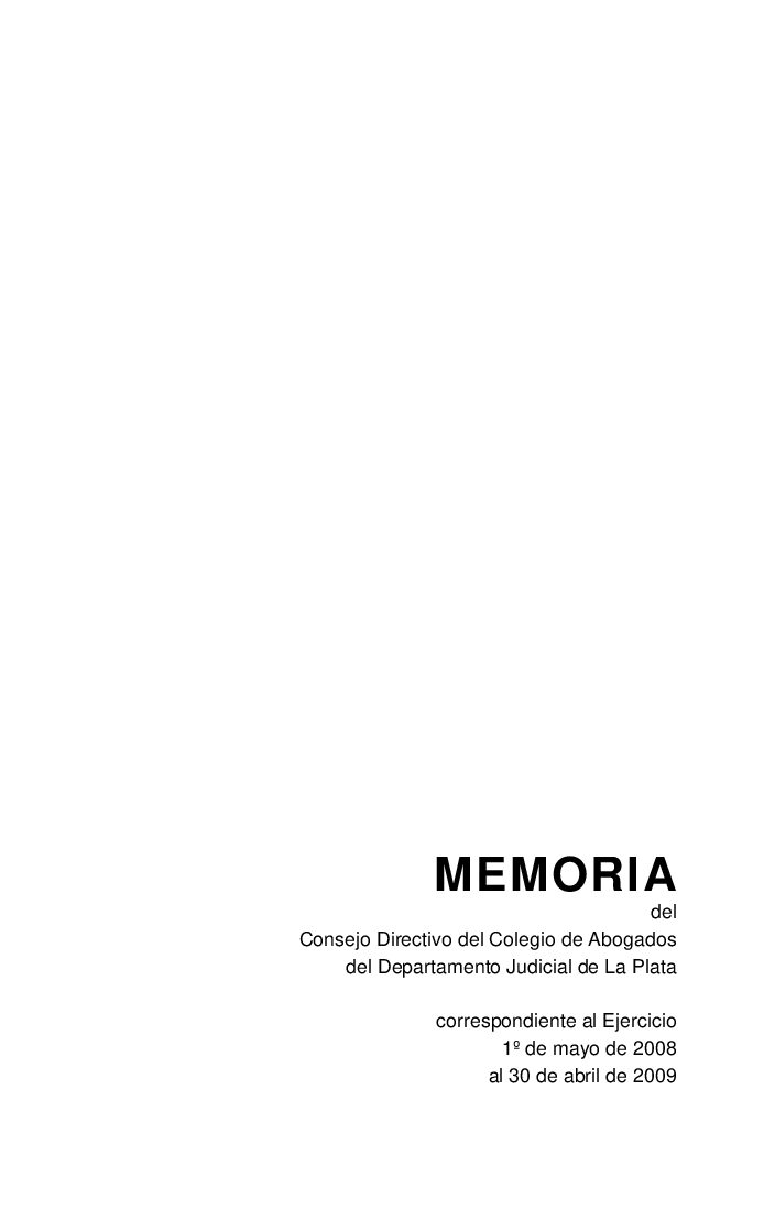 Memoria 2008 2009