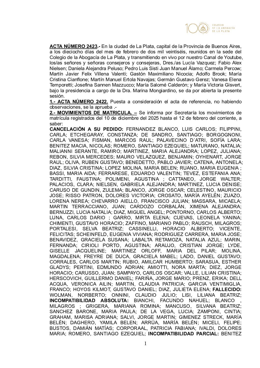 ACTA 2423 CD