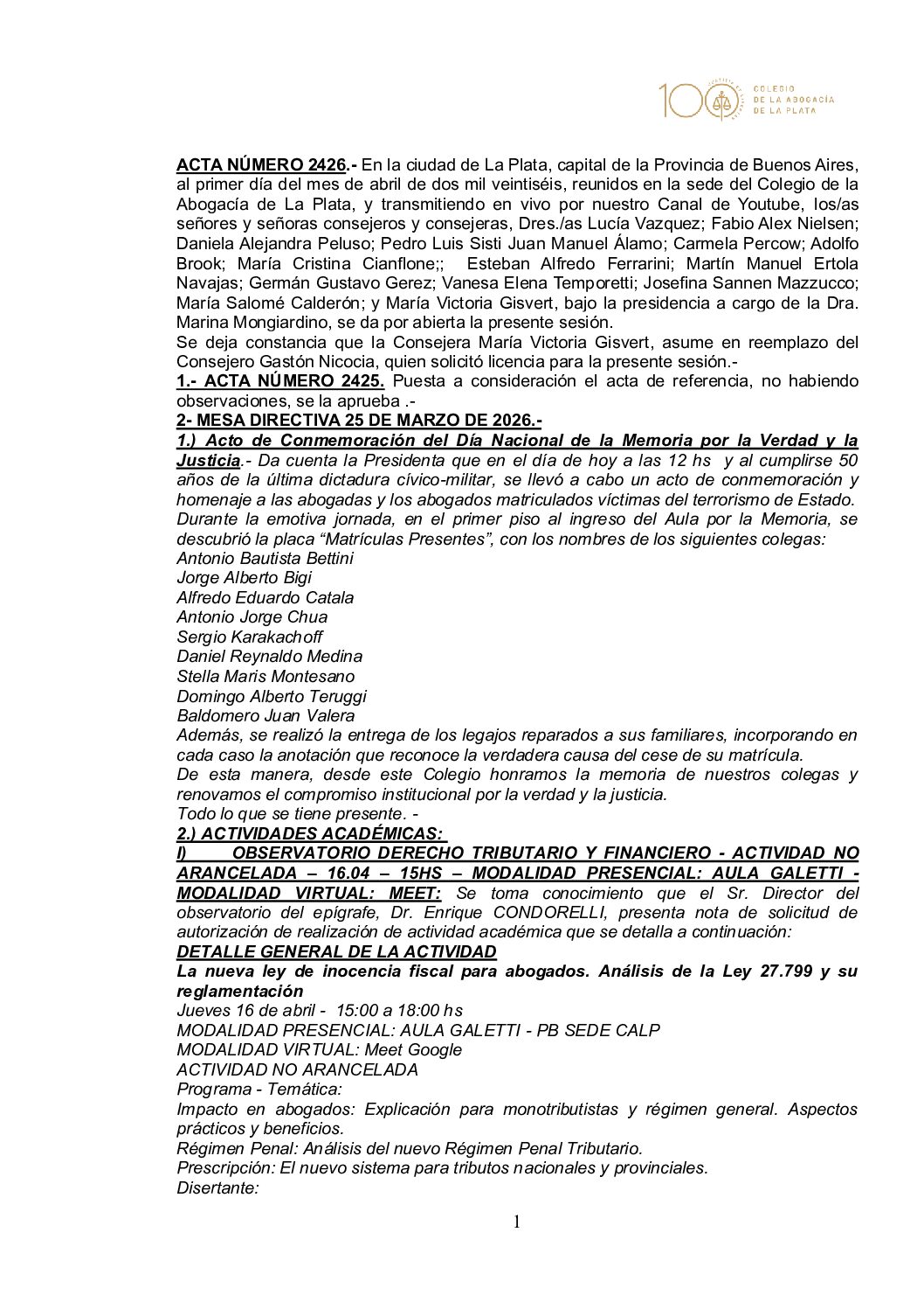 ACTA 2426 CD
